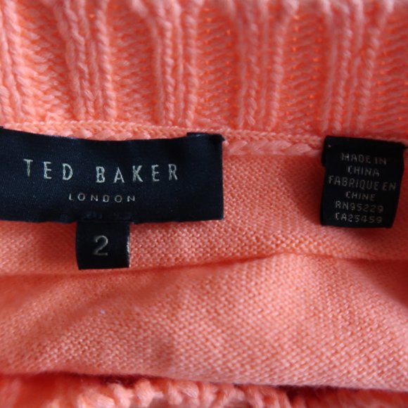 Ted Baker London Orange Lills Knit Sweater - Picture 8 of 9